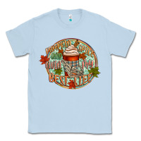 Dusty Blue pumpkin spice and livin my best life Classic Tee - CowGirlArtShop