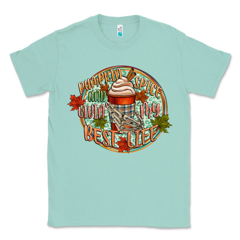 Pumpkin Spice And Livin My Best Life Classic Tee by CowGirlArtShop | Teevron
