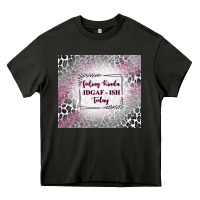 Asphalt feeling kinda idgaf ish today with leopard Heavy Core Tee - TumblerDesignByShophia