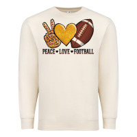Peace Love Football Premium Sweatshirt | Teevron