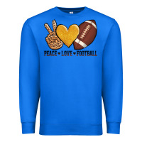 True Royal peace love football Premium Sweatshirt - AdoDesignShop