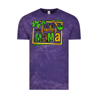 Cloud Purple One lucky mama St. Patrick's Vintage Tee - OliviaCreatesArt