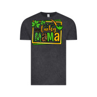 Vintage Black One lucky mama St. Patrick's Vintage Tee - OliviaCreatesArt