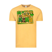 Vintage Mustard One lucky mama St. Patrick's Vintage Tee - OliviaCreatesArt
