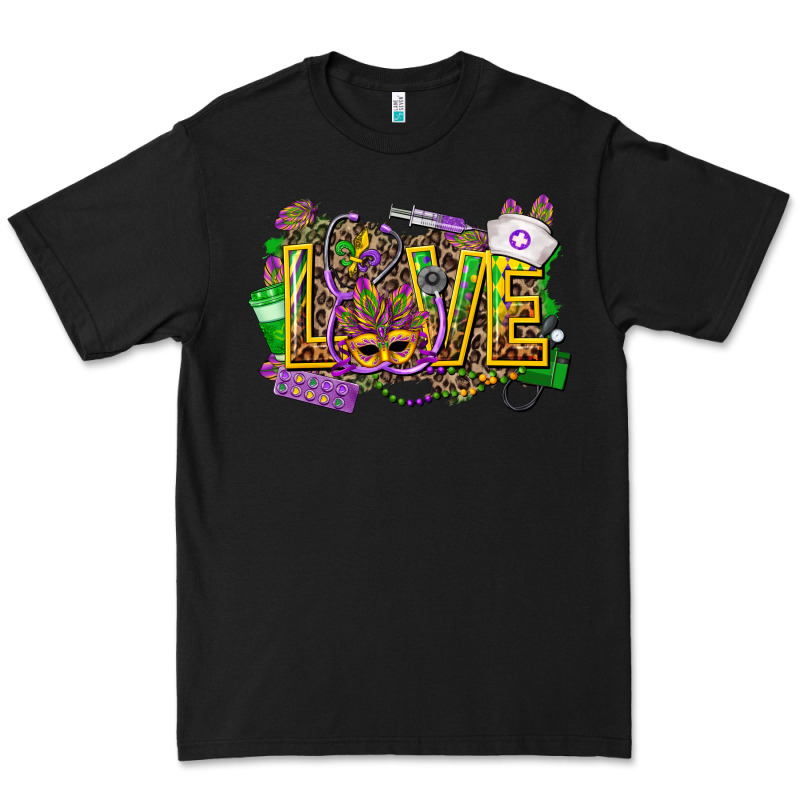 Mardi Gras Love Nurse Premium Tee by CowGirlArtShop | Teevron