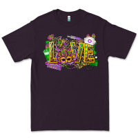 Plum mardi gras love nurse Premium Tee - CowGirlArtShop