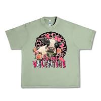 Oil Green Be my Valentine Holstein Cow Valentine's Day Urban Heavy Tee - FaDigitalArtStudio