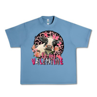 Pebble Blue Be my Valentine Holstein Cow Valentine's Day Urban Heavy Tee - FaDigitalArtStudio
