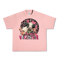 Salmon Be my Valentine Holstein Cow Valentine's Day Urban Heavy Tee - FaDigitalArtStudio