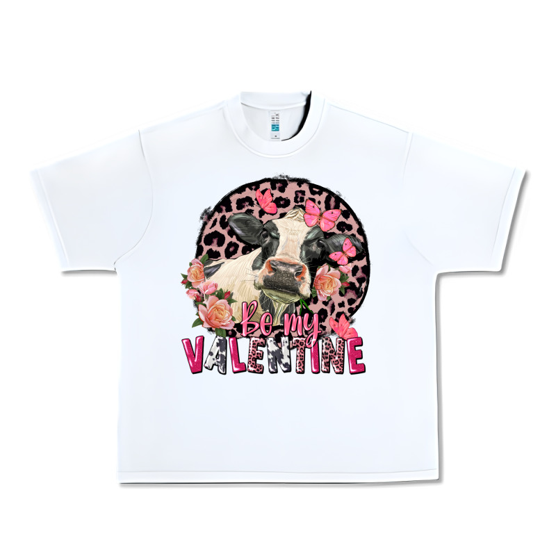 Be My Valentine Holstein Cow Valentine's Day Urban Heavy Tee by FaDigitalArtStudio | Teevron