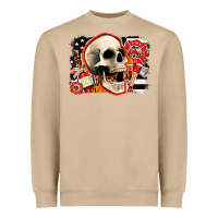 Mushroom firefighter skull Heavyweight Sweatshirt - AdoDesignShop