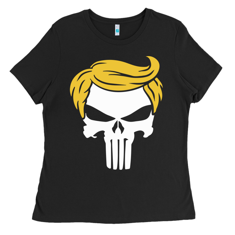 Trump Skull Ladies Tee by linhVisuals | Teevron