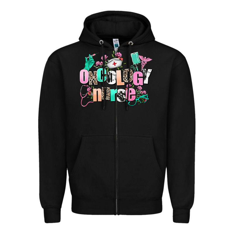 Oncology Nurse Zipper Hoodie by AdoDesignShop | Teevron