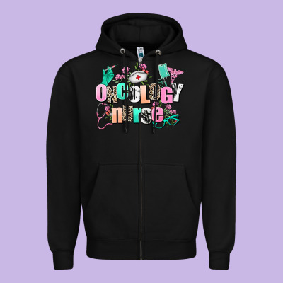 Oncology Nurse Zipper Hoodie Designed By Adodesignshop