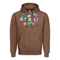 Chestnut oncology nurse Zipper Hoodie - AdoDesignShop