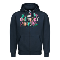 Navy oncology nurse Zipper Hoodie - AdoDesignShop