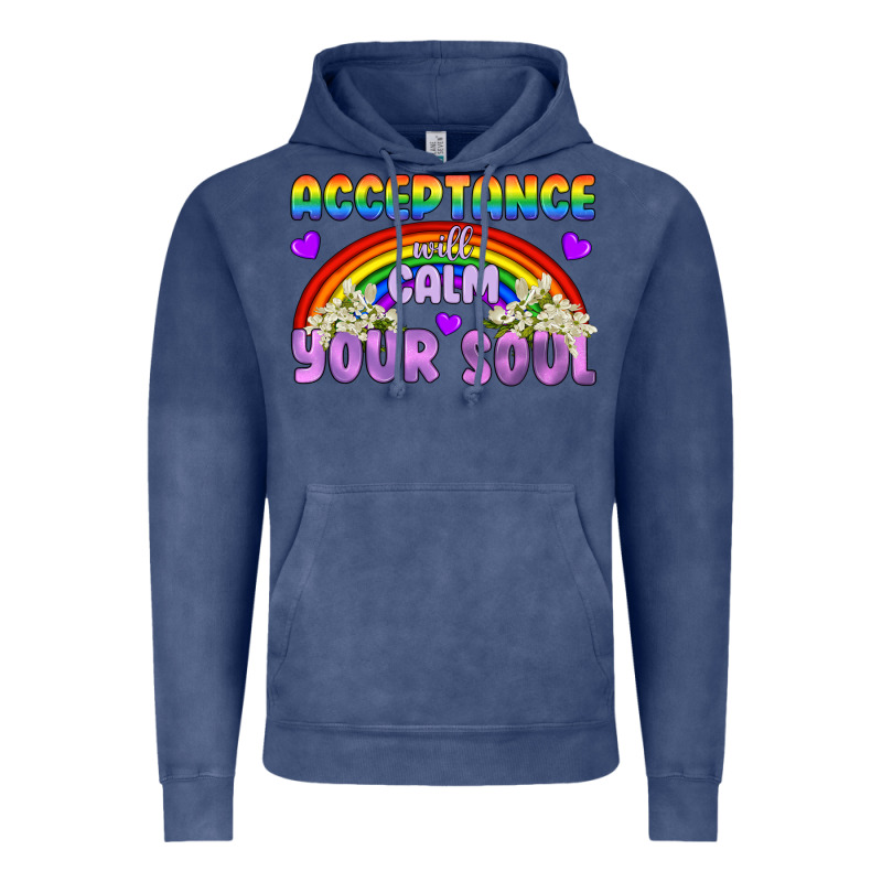 Lgbtq Acceptance Will Calm Your Soul Vintage Hoodie by BundleAndBundleShop | Teevron