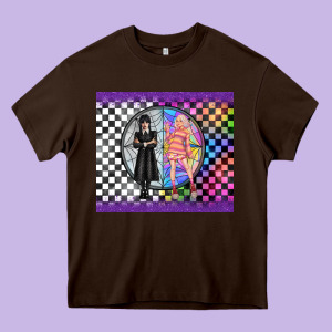 Gothic Girl Horror Family Heavy Core Tee Designed By Tumblerdesignbyshophia