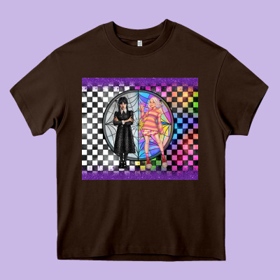 Gothic Girl Horror Family Heavy Core Tee Designed By Tumblerdesignbyshophia