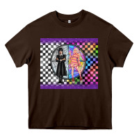 Chocolate Brown gothic girl horror family Heavy Core Tee - TumblerDesignByShophia