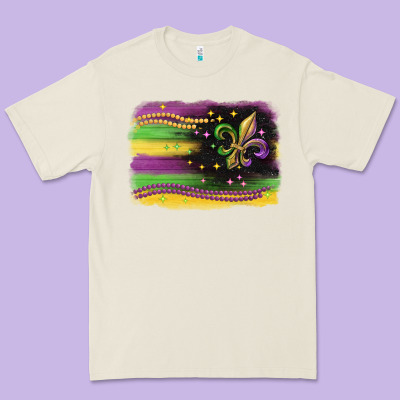 Mardi Gras Flag Premium Tee Designed By Cowgirlartshop