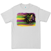 Dove Grey mardi gras flag Premium Tee - CowGirlArtShop