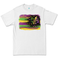 White mardi gras flag Premium Tee - CowGirlArtShop