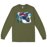 Army Green believe polar express Long Sleeve Tee - FaDigitalArtStudio