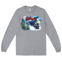 Heather Grey believe polar express Long Sleeve Tee - FaDigitalArtStudio