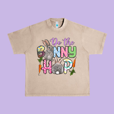 Do The Bunny Hop Easter Urban Heavy Tee Designed By Oliviacreatesart
