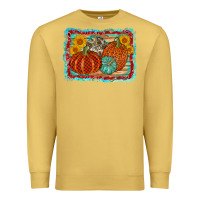 Antique Gold pumpkin sunflower Premium Sweatshirt - AdoDesignShop