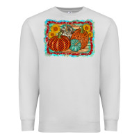 Dove Grey pumpkin sunflower Premium Sweatshirt - AdoDesignShop