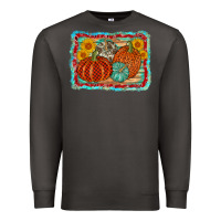 Smoke pumpkin sunflower Premium Sweatshirt - AdoDesignShop