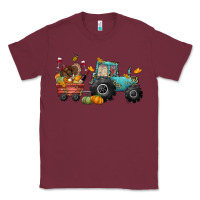Burgundy thanksgiving tractor Classic Tee - CowGirlArtShop
