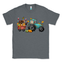 Charcoal Heather thanksgiving tractor Classic Tee - CowGirlArtShop