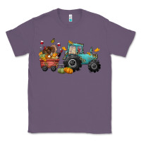 Lavender thanksgiving tractor Classic Tee - CowGirlArtShop