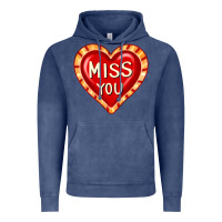 Vintage Denim valentine's day hearts 6 Vintage Hoodie - FaDigitalArtStudio