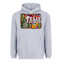 Heather Grey feliz navidad Heavyweight Hoodie - AdoDesignShop