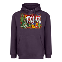 Plum feliz navidad Heavyweight Hoodie - AdoDesignShop