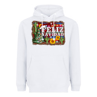 White feliz navidad Heavyweight Hoodie - AdoDesignShop