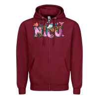 Burgundy nicu Zipper Hoodie - AdoDesignShop