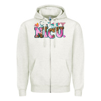 Oatmeal Heather nicu Zipper Hoodie - AdoDesignShop