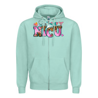 Seafoam nicu Zipper Hoodie - AdoDesignShop