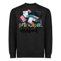 Black principal assistant Heavyweight Sweatshirt - AdoDesignShop