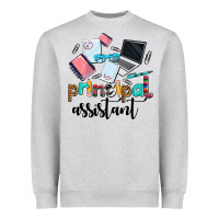 Heather Grey principal assistant Heavyweight Sweatshirt - AdoDesignShop