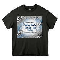 Asphalt feeling kinda idgaf ish today with leopard and gli Heavy Core Tee - TumblerDesignByShophia