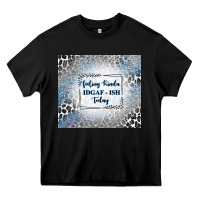 Black feeling kinda idgaf ish today with leopard and gli Heavy Core Tee - TumblerDesignByShophia