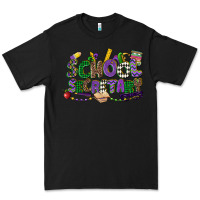 Black school secretary mardi gras Premium Tee - CowGirlArtShop