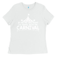 White carnival Ladies Tee - linhVisuals