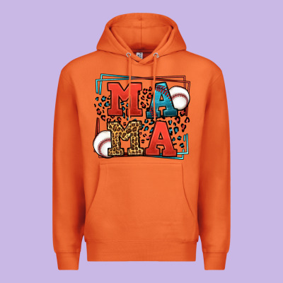 Leopard Baseball Mama Mother's Day Premium Hoodie Designed By Lillyallendesigns